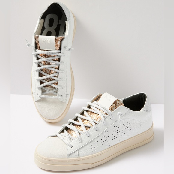 P448 made in Italy Jack Dakar perforated low top sneaker - Picture 4 of 15